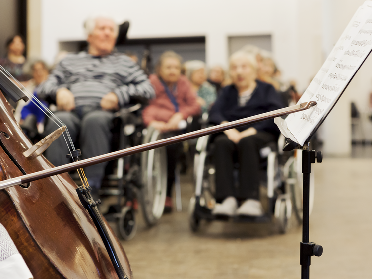 Kammerensemble des Gürzenich-Orchester Köln in einer Wohneinrichtung für Senioren